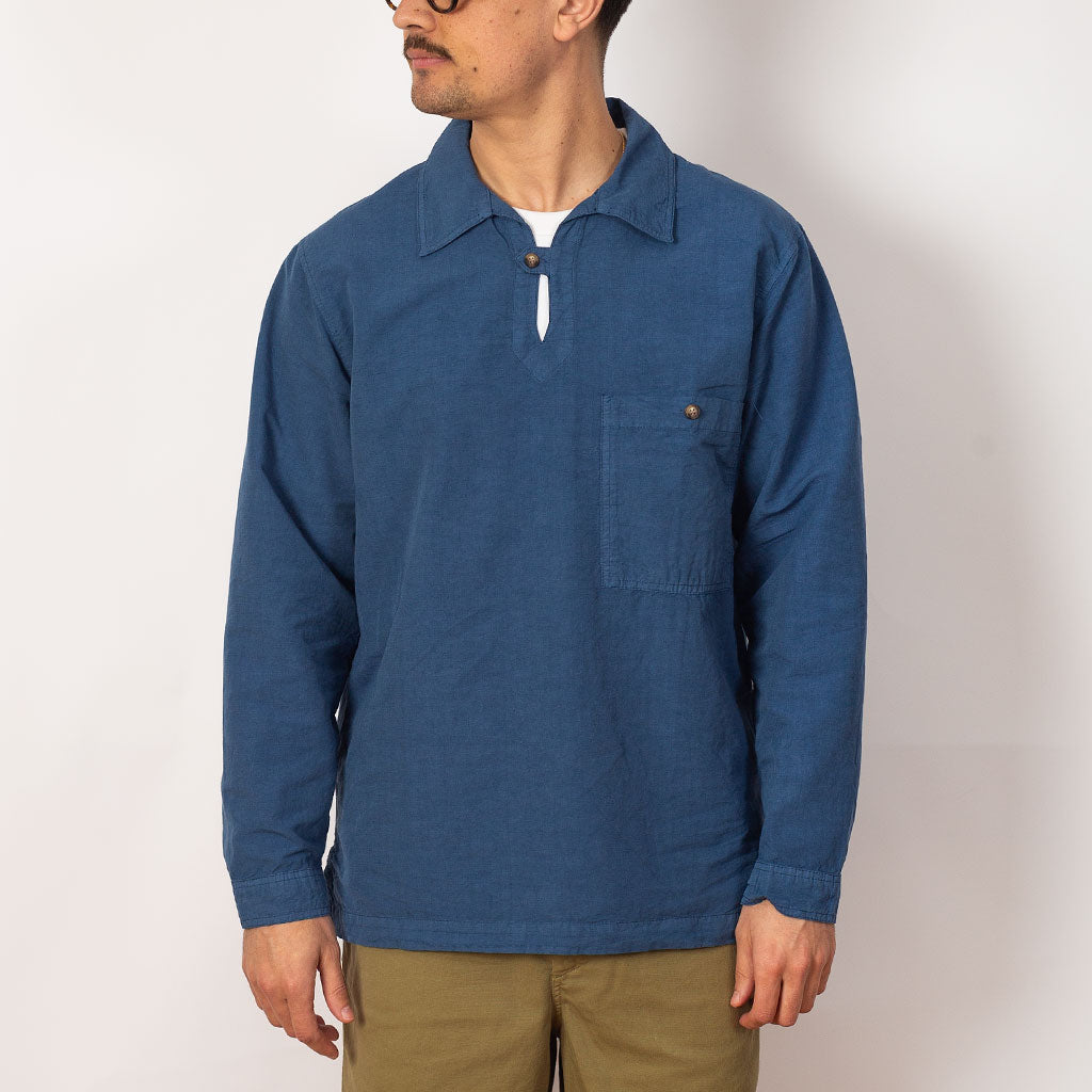 Heritage Linen Smock - Obscure Blue