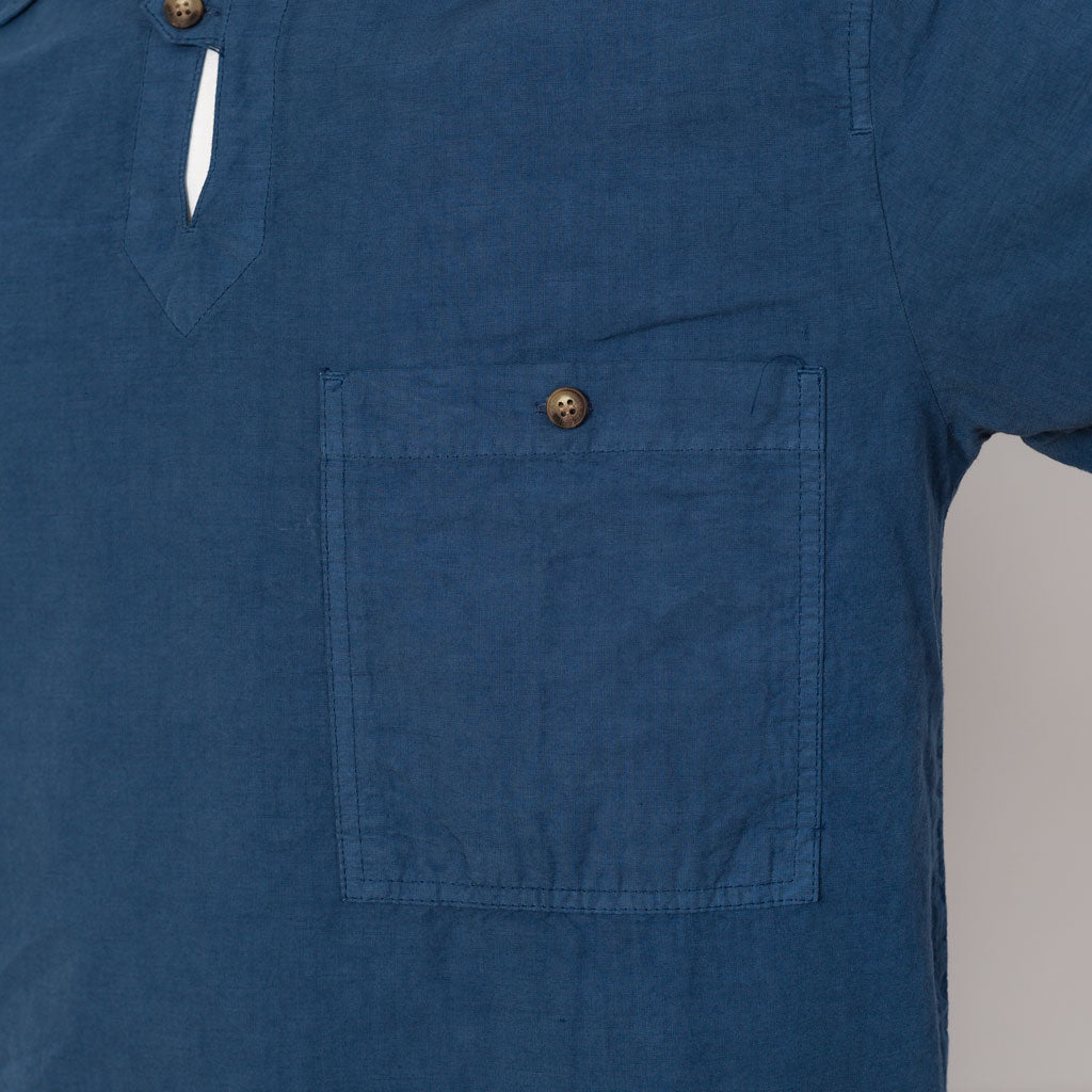 Heritage Linen Smock - Obscure Blue