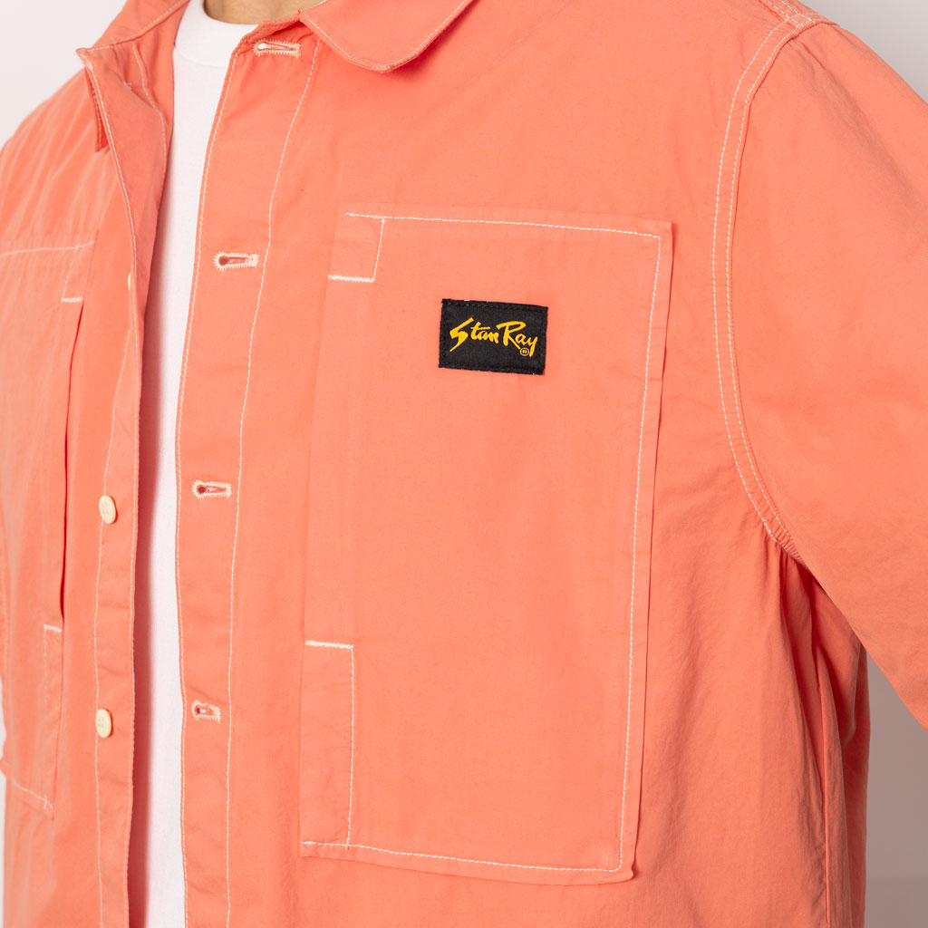 S/S Painter Shirt - Washed Red Poplin