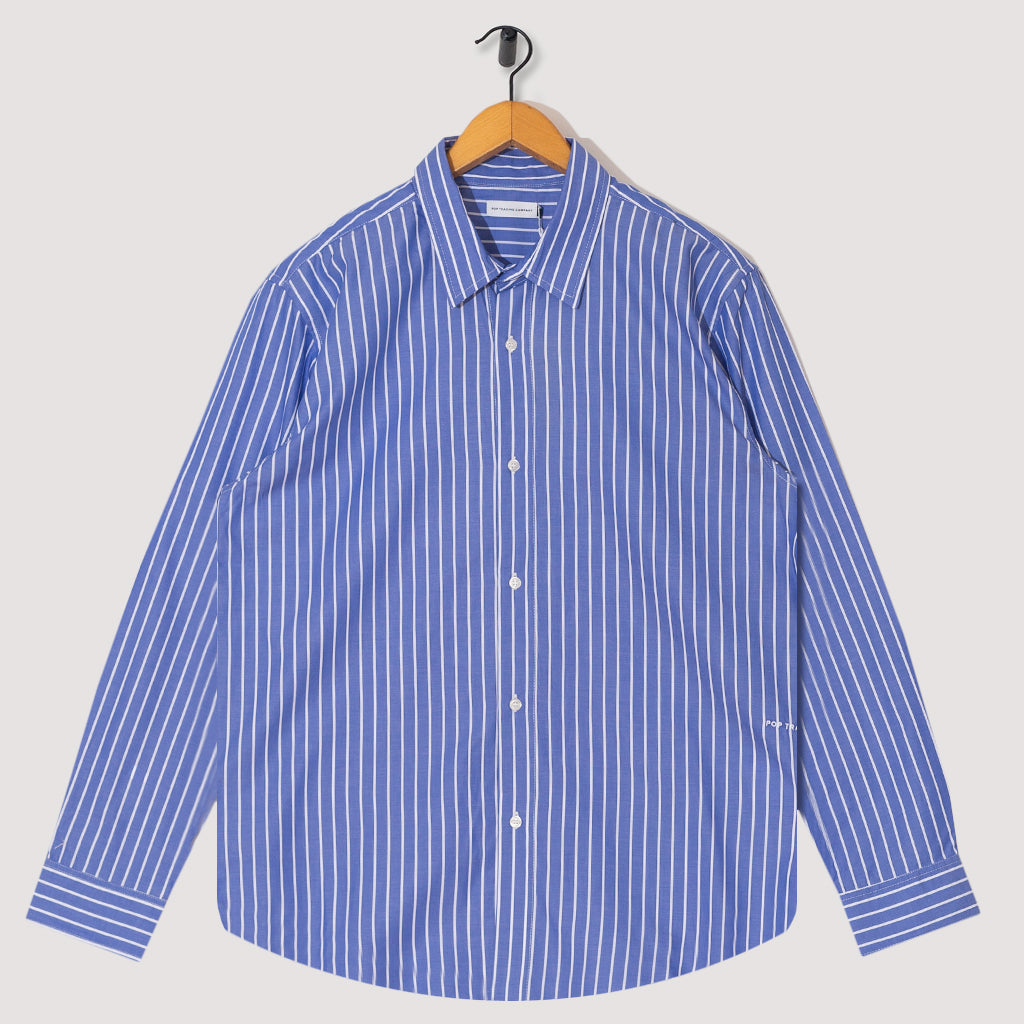 Logo Striped Shirt - Blue