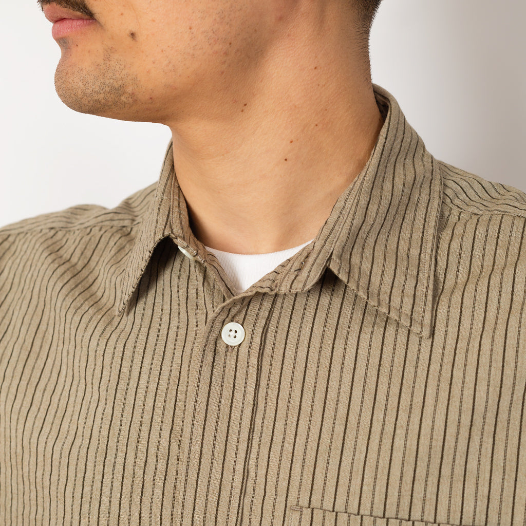 Mo Oversized Stripe Shirt - Clay