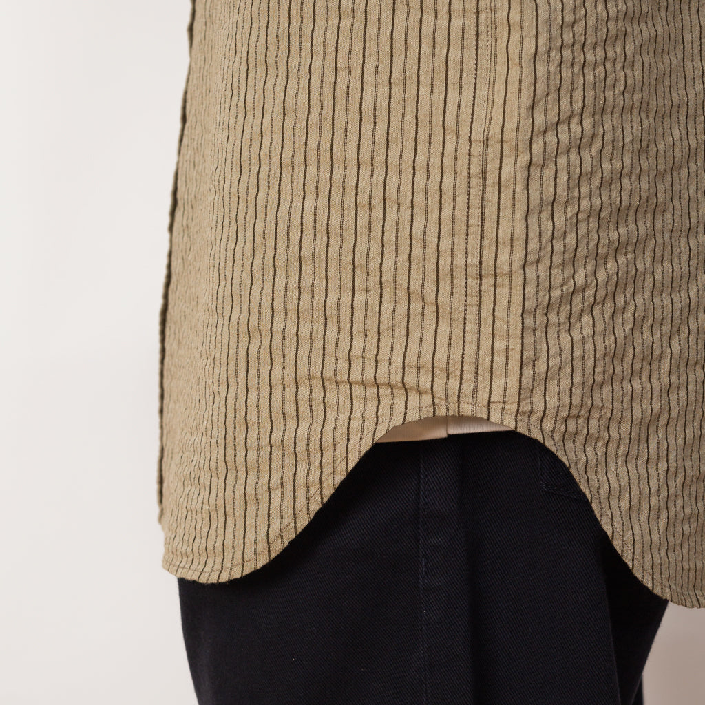 Mo Oversized Stripe Shirt - Clay