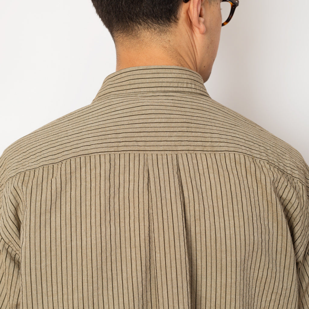 Mo Oversized Stripe Shirt - Clay