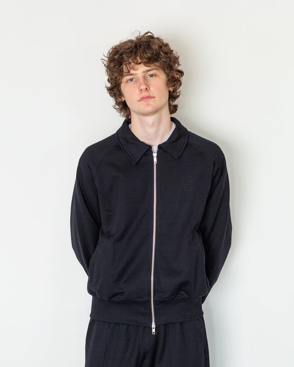 Collegiate Track Top - Black