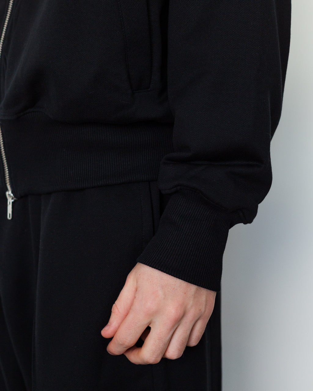 Collegiate Track Top - Black