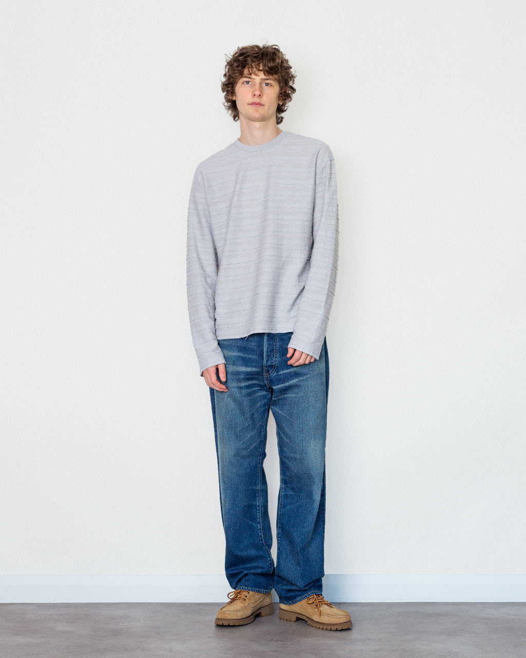 Casey Stripe L/S T-Shirt - Natural