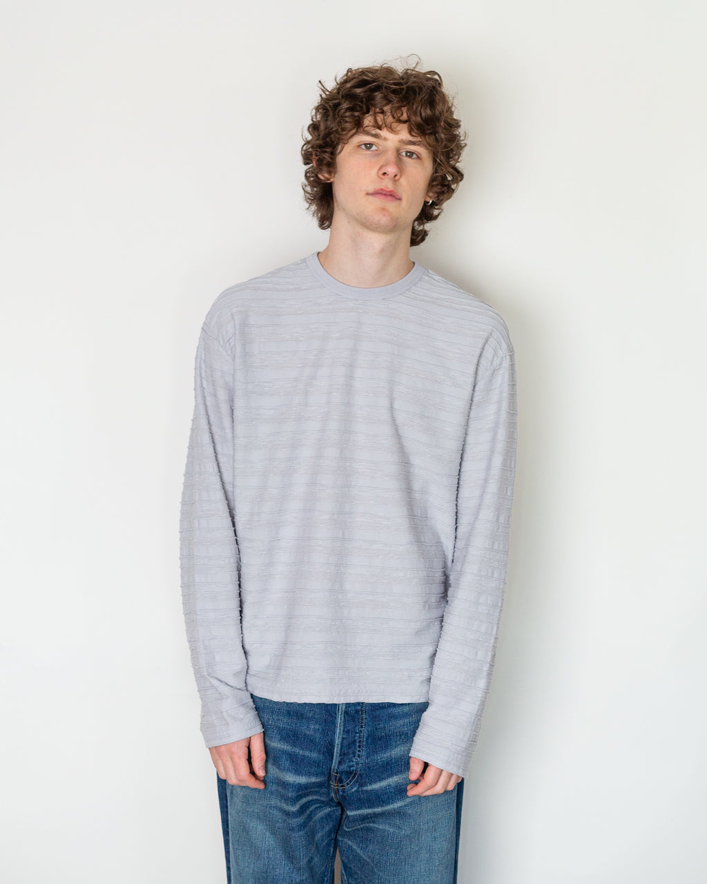 Casey Stripe L/S T-Shirt - Natural