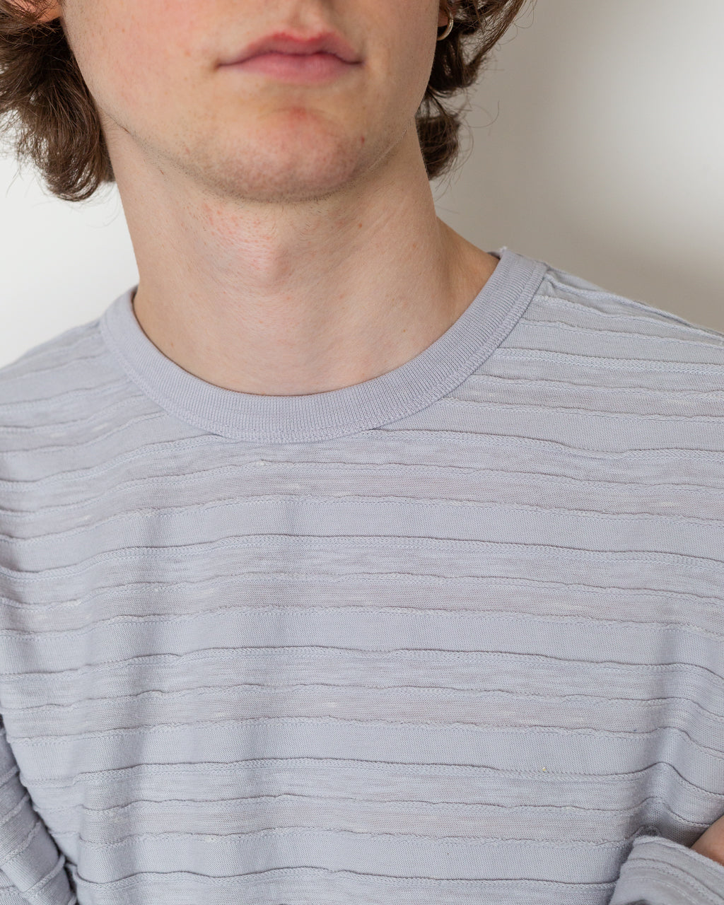 Casey Stripe L/S T-Shirt - Natural