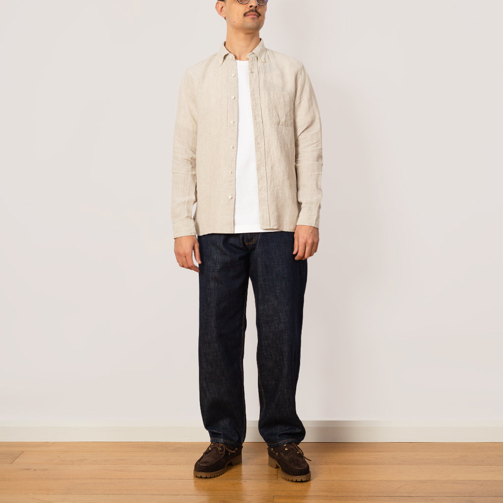 Linen Chambray Shirt - Natural