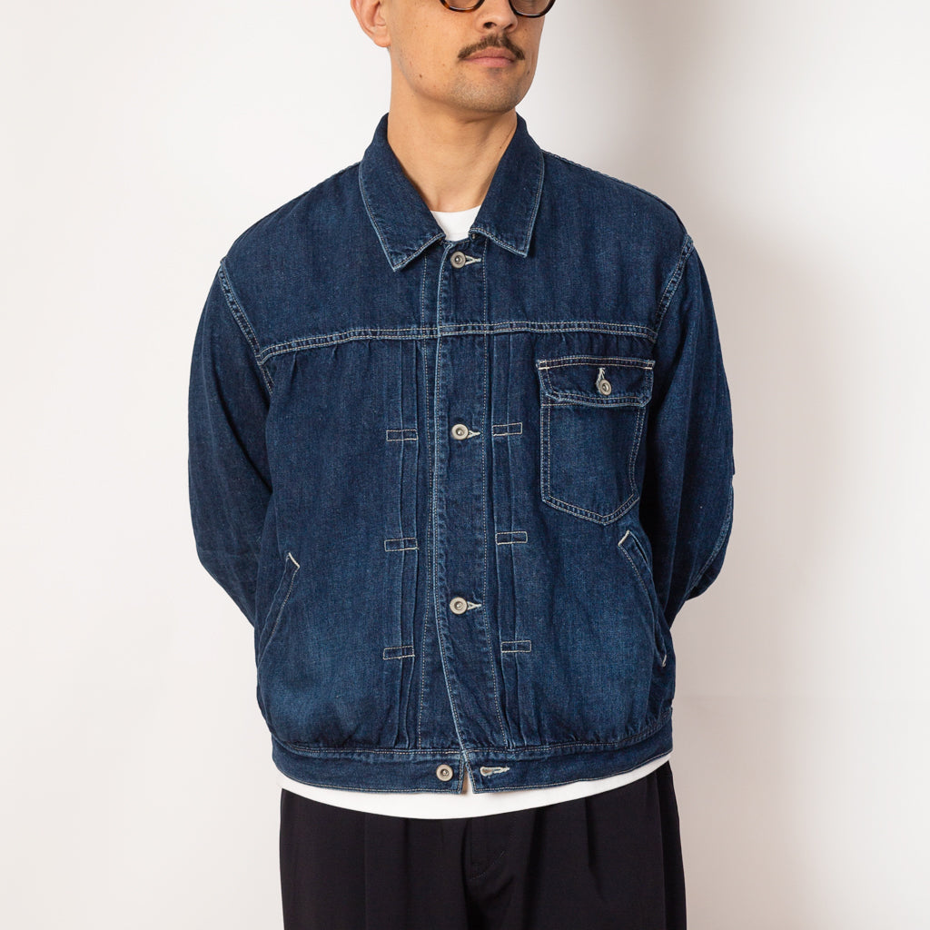 Denim Short Jacket - Indigo Blue | Sage De Cret | Peggs & son.