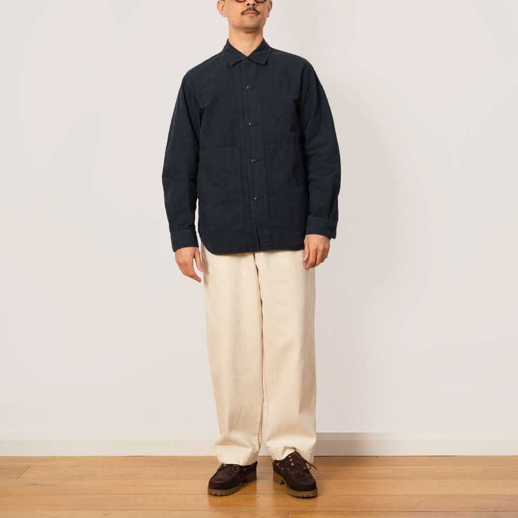 High Density Shirt Jacket - Navy