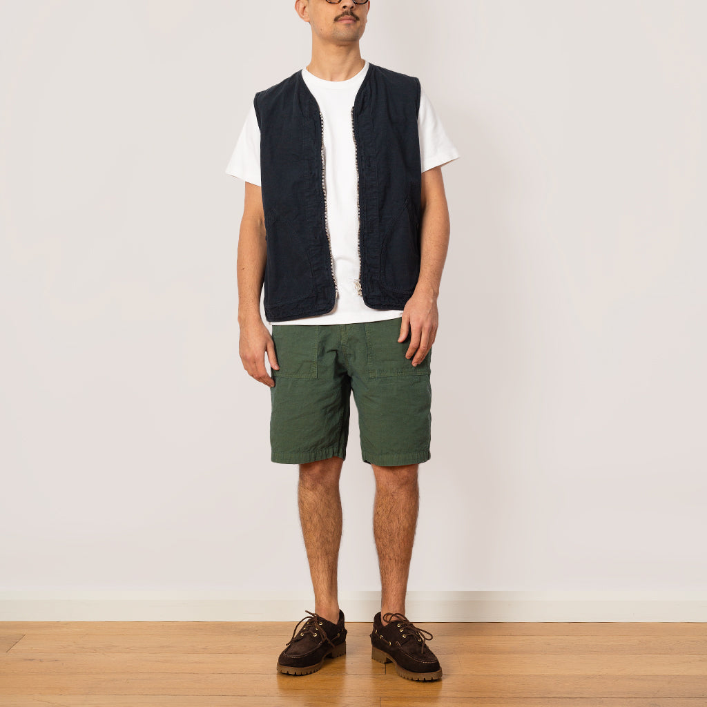 High Density Peg Top Baker Shorts - Olive