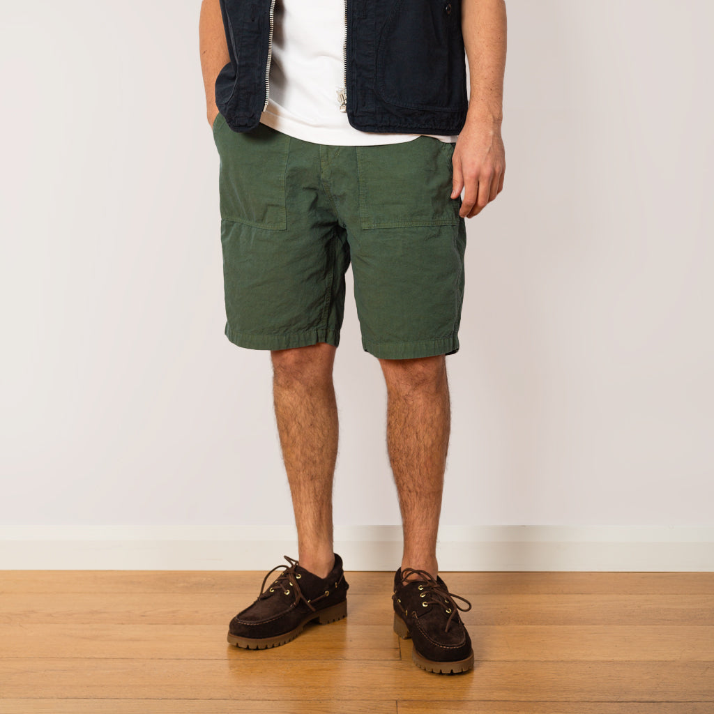 High Density Peg Top Baker Shorts - Olive