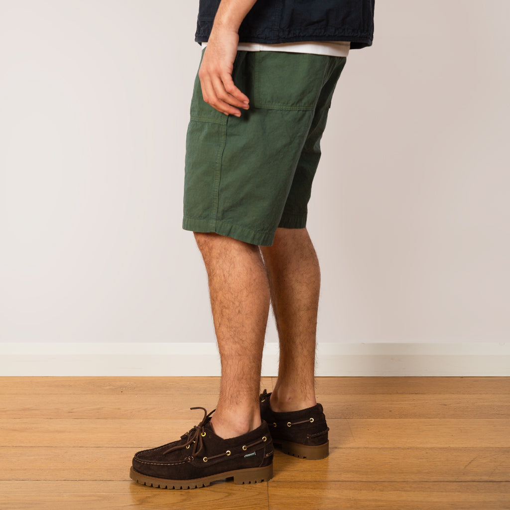 High Density Peg Top Baker Shorts - Olive