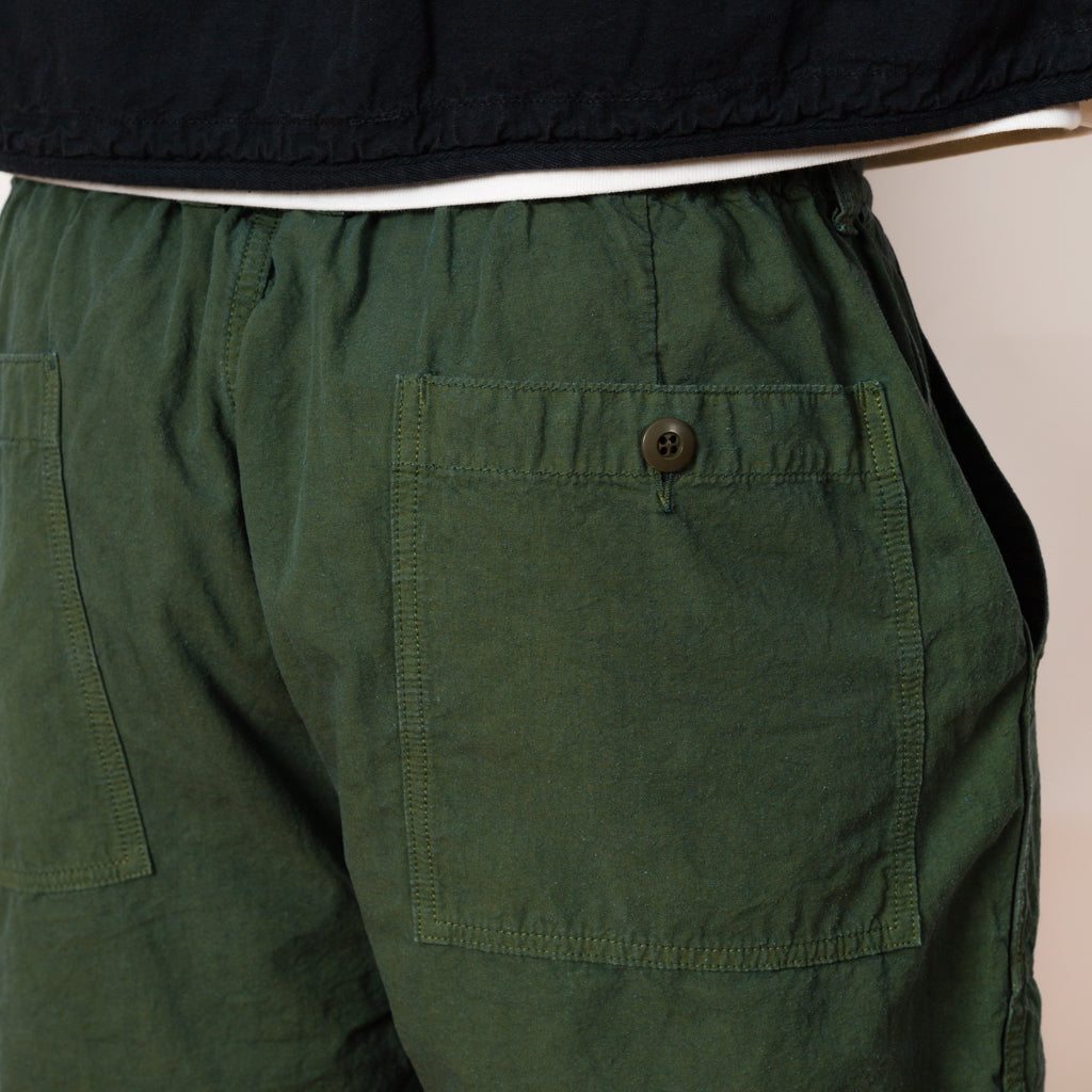 High Density Peg Top Baker Shorts - Olive