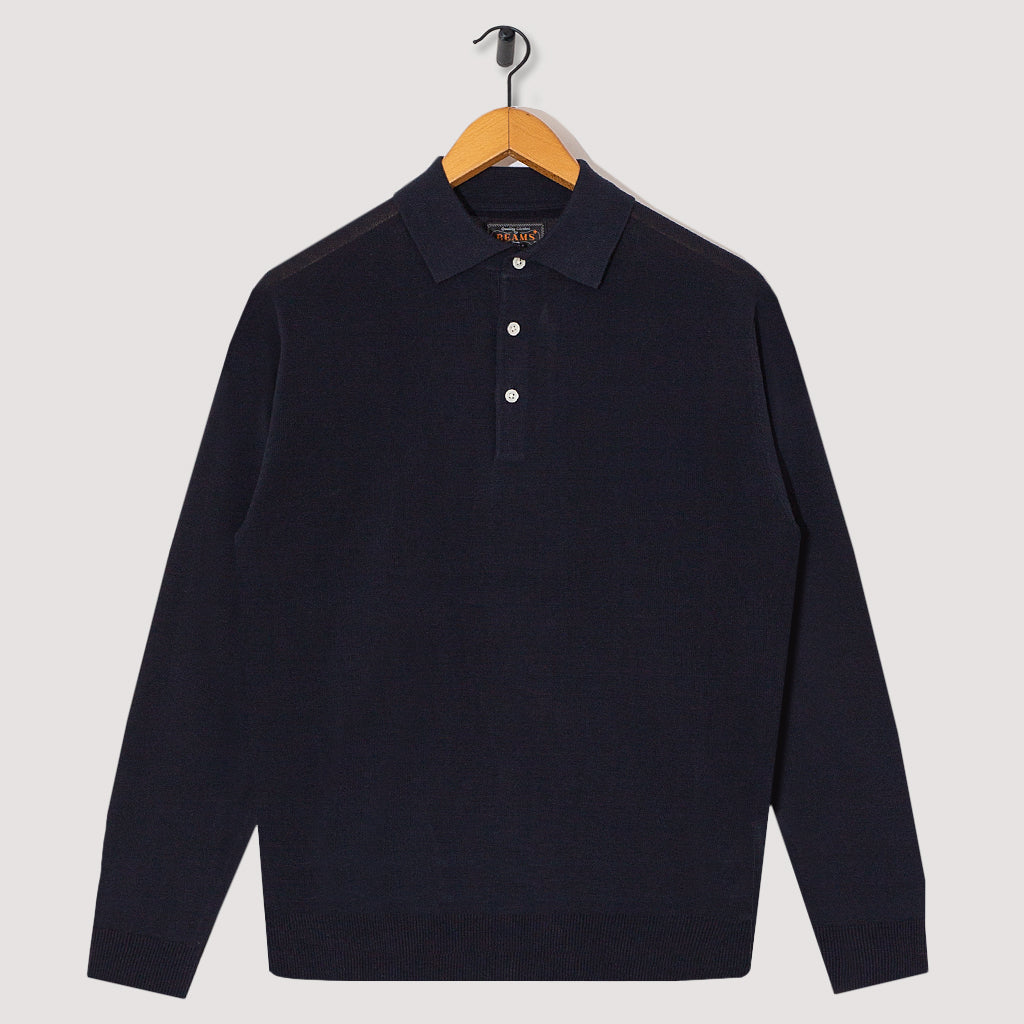 Knit Polo 12G - Navy