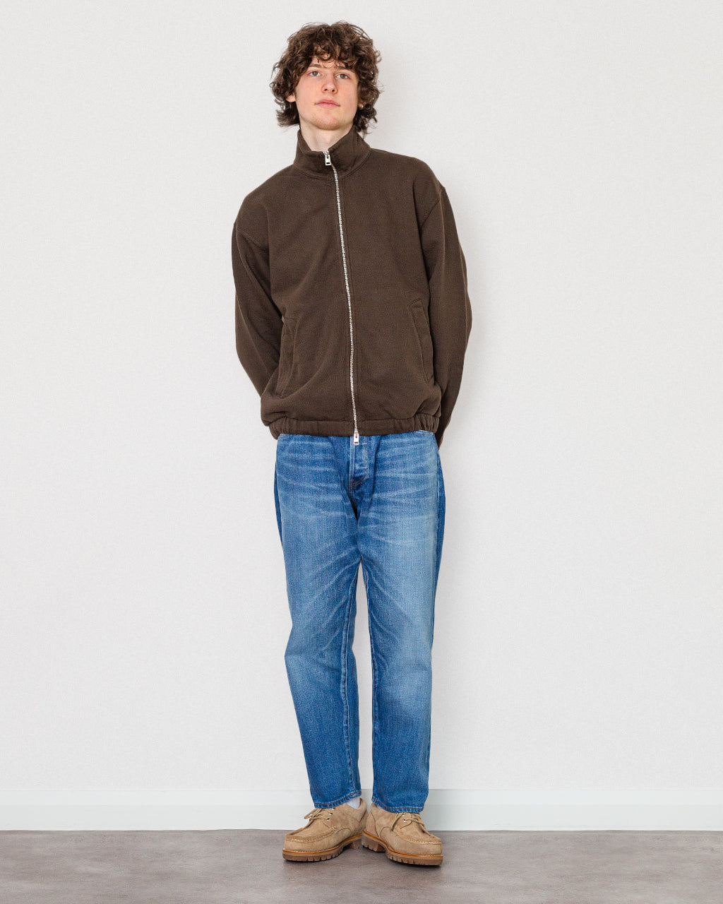 Hornidal Loopback Track Jacket - Delicioso Brown