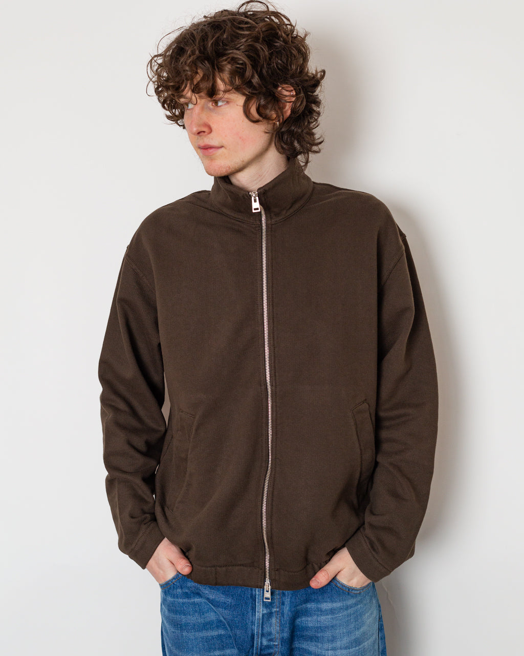 Hornidal Loopback Track Jacket - Delicioso Brown | Norse Projects