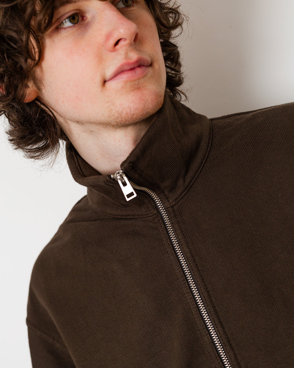 Hornidal Loopback Track Jacket - Delicioso Brown | Norse Projects