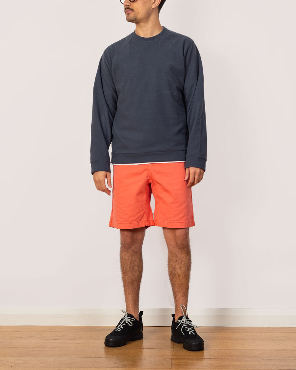 Micro D Crew Neck - Smolder Blue