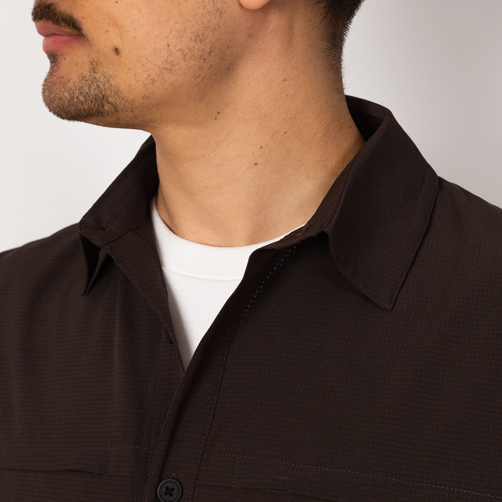 Dot Air Shirt - Dark Brown