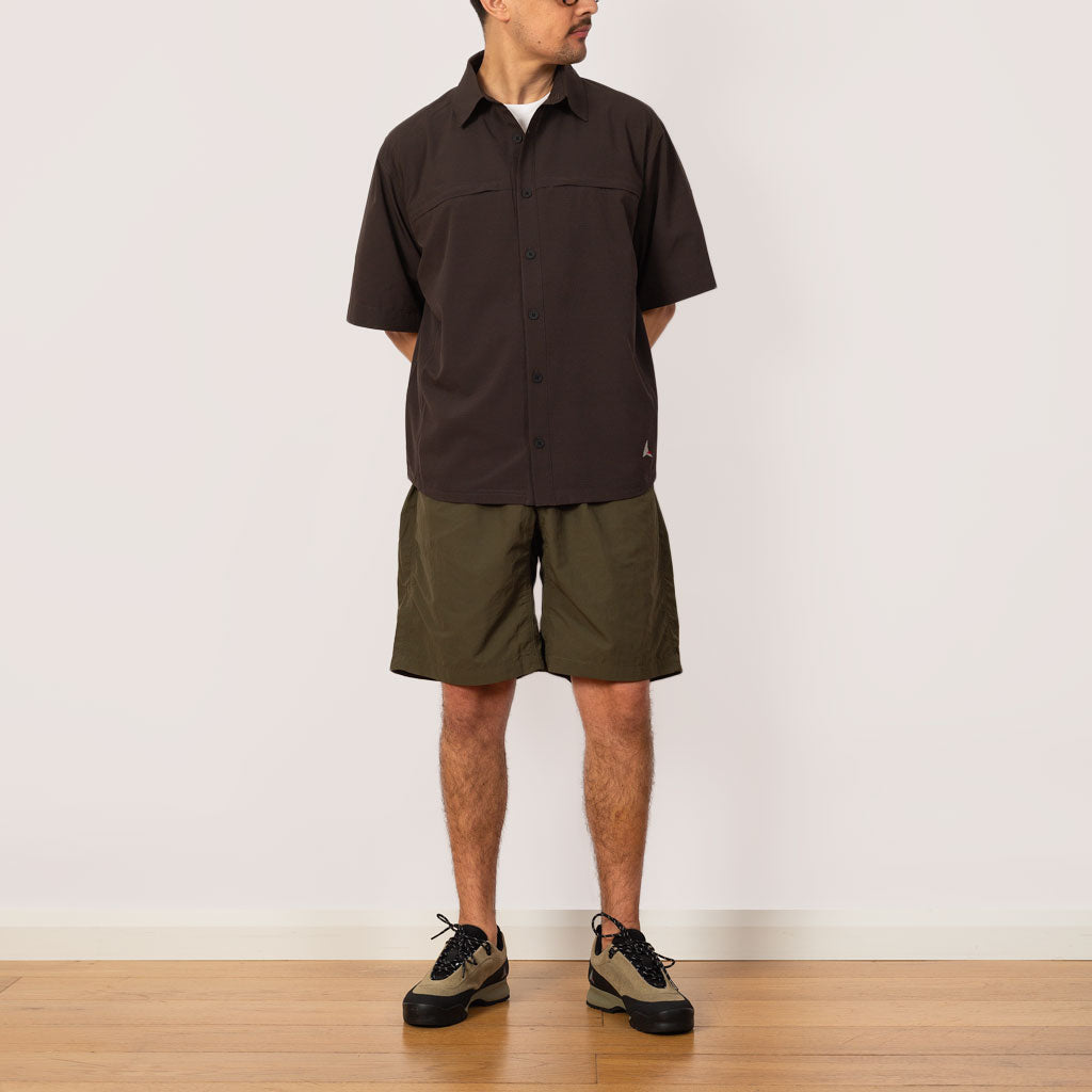 Nylon Loose Short - Deep Olive