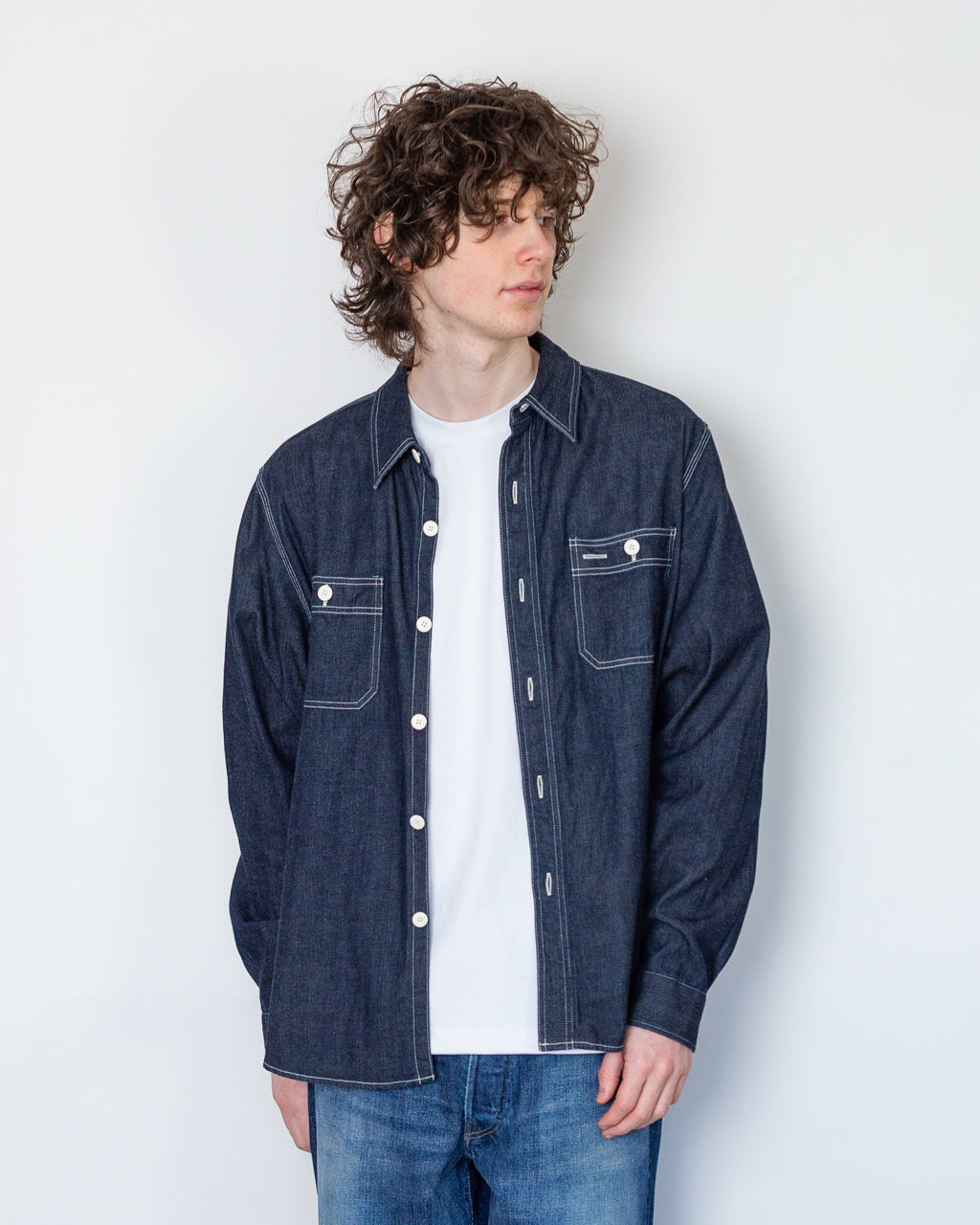 SS Larrikin Shirt - Indigo