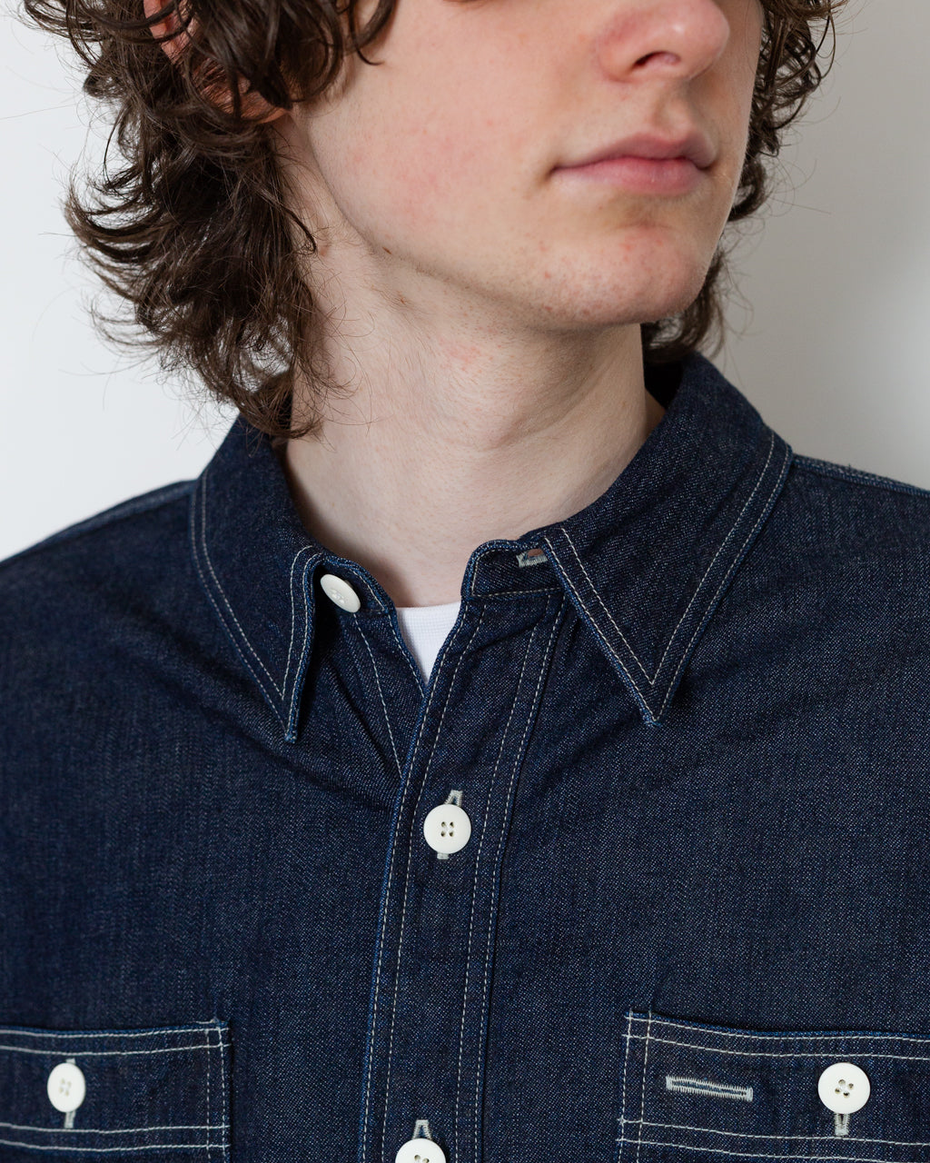 SS Larrikin Shirt - Indigo