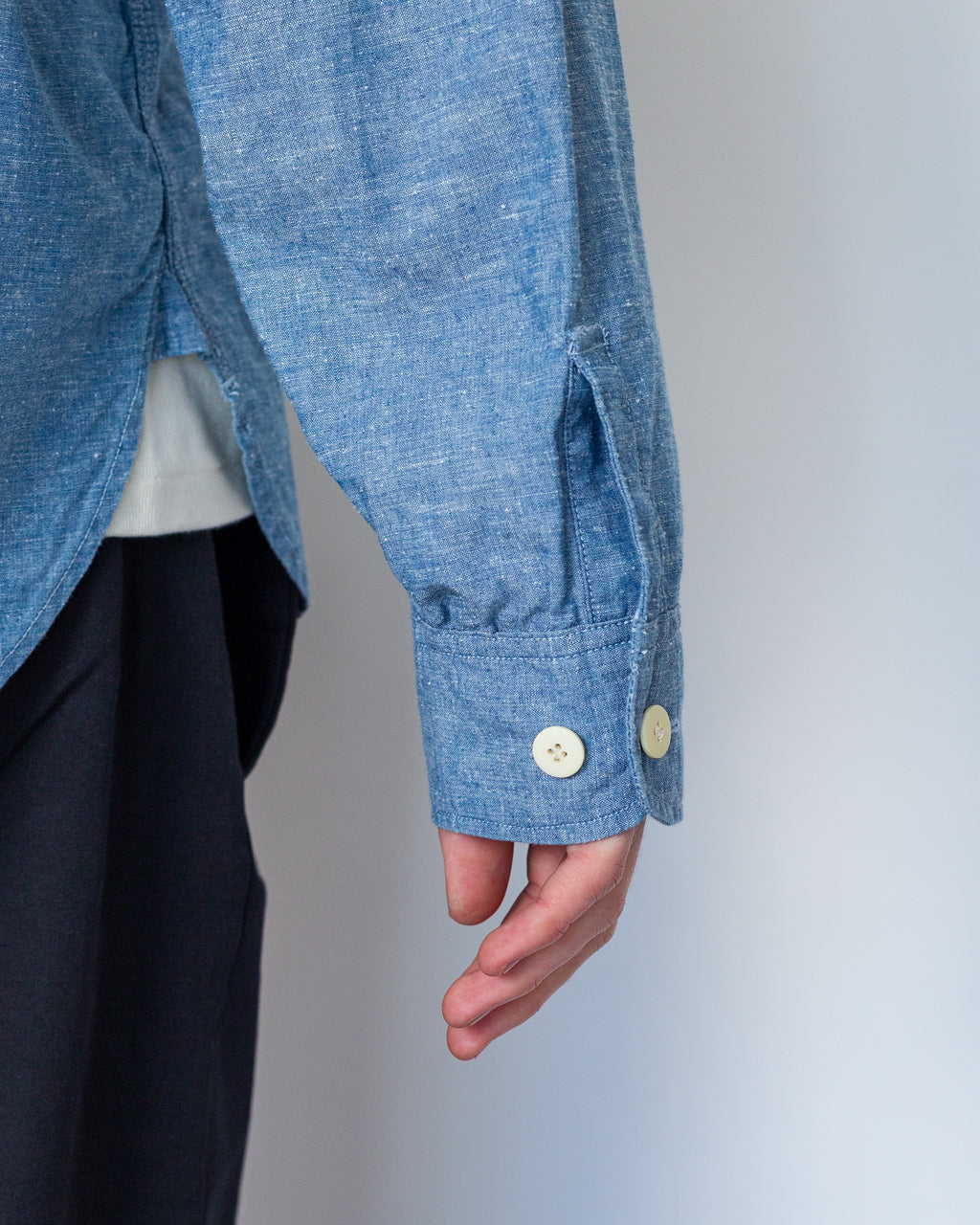 Briggs LS Damaged - Light Chambray | Visvim | Peggs & son.