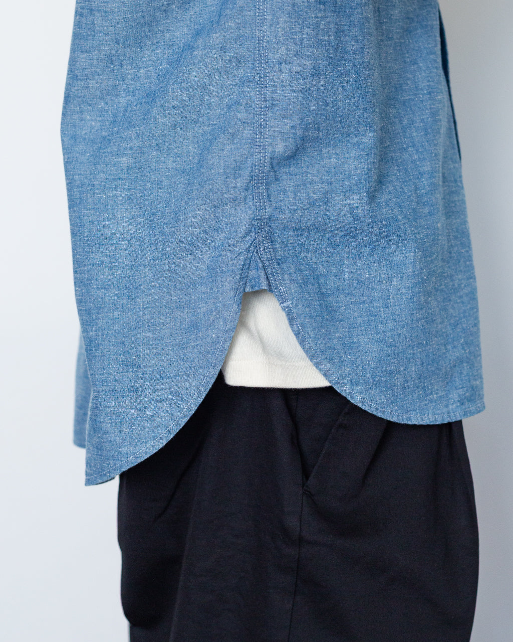 Briggs LS Damaged - Light Chambray | Visvim | Peggs & son.