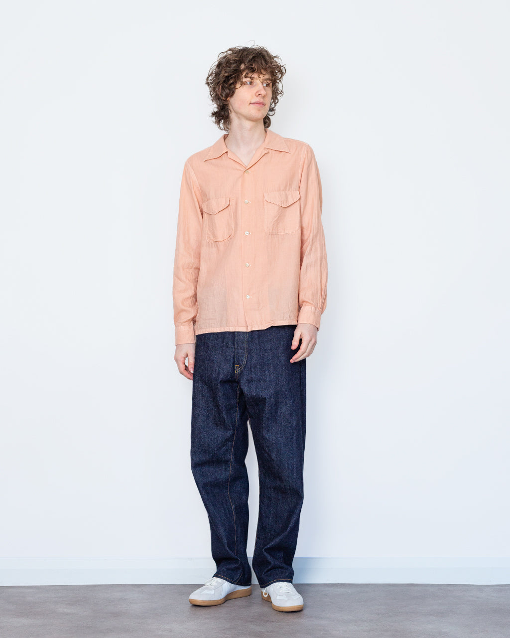 LOT 101 - Open Collar Shirt - Sakura | Taiga Takahashi | Peggs & son.