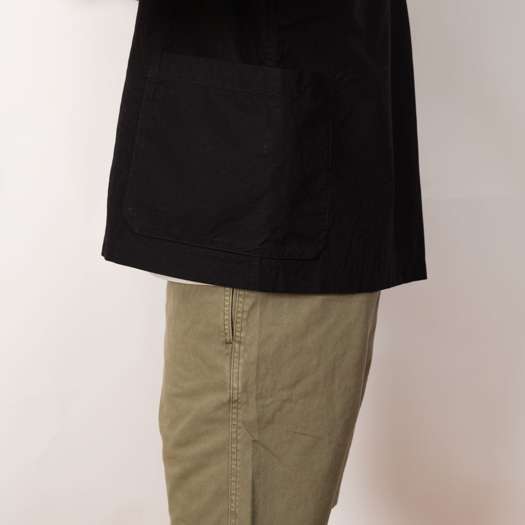 Collarless Jacket - Dark Navy