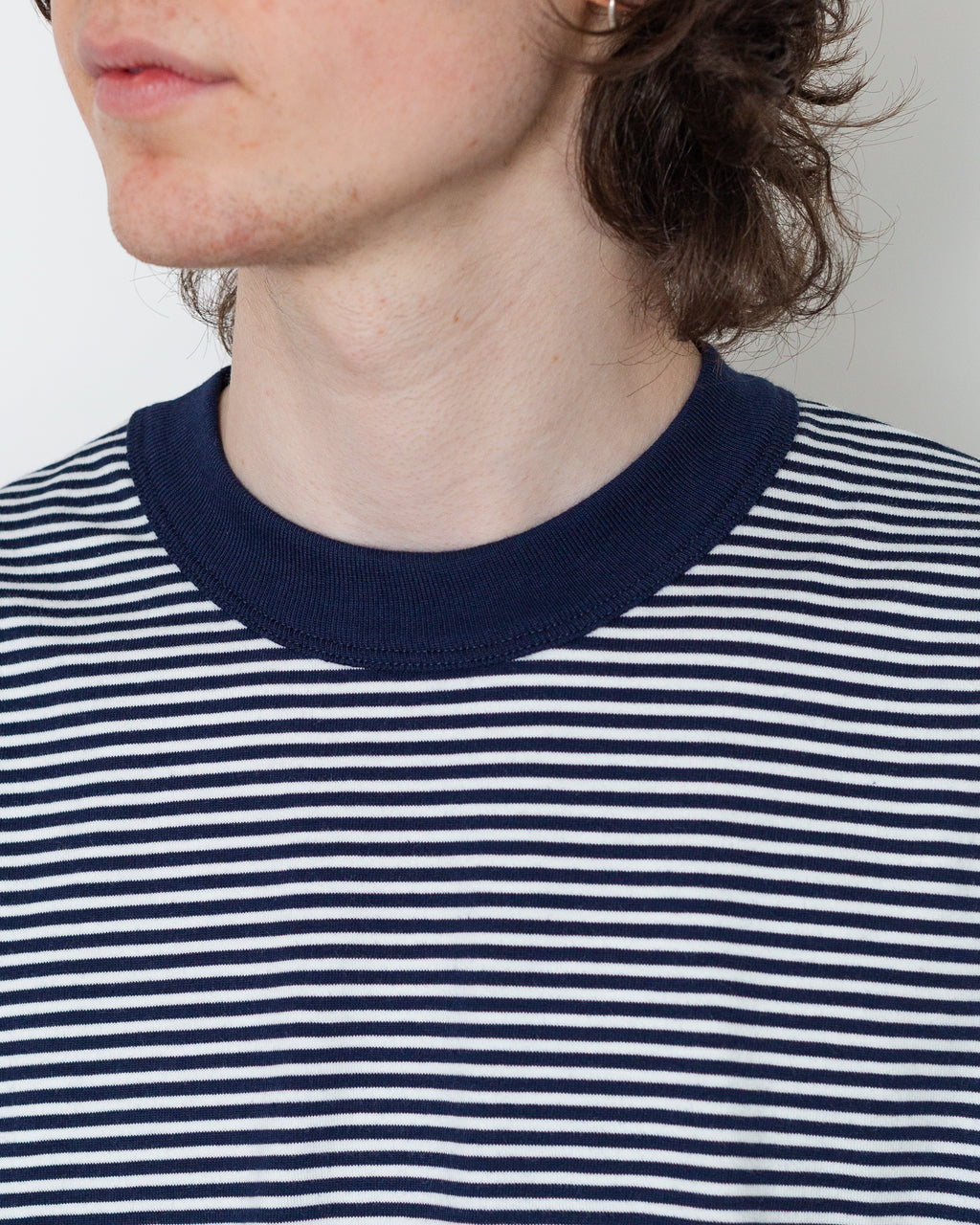 Heritage Striped T-Shirt - Marine Deep/Milk