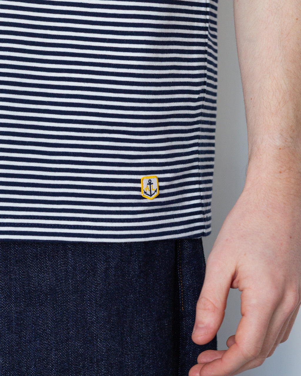 Heritage Striped T-Shirt - Marine Deep/Milk