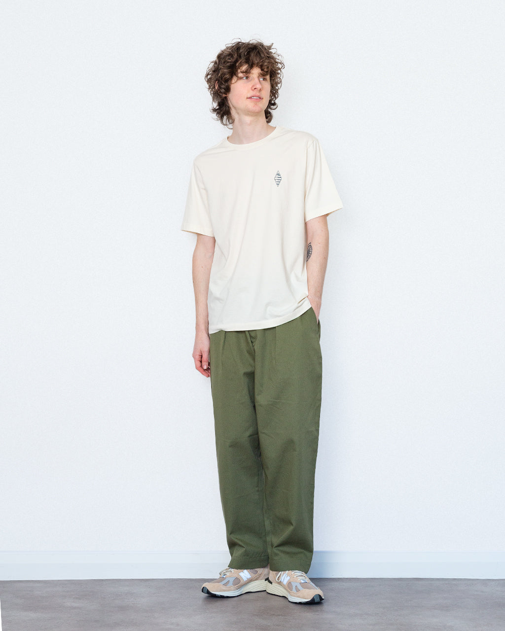 Oxford Pant - Light Olive Twill