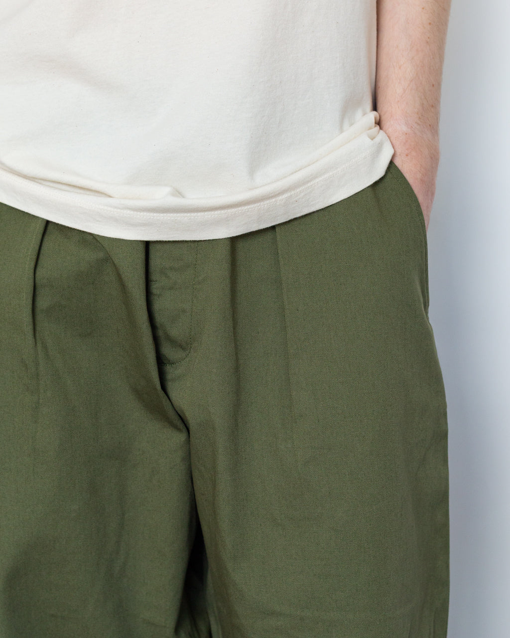 Oxford Pant - Light Olive Twill