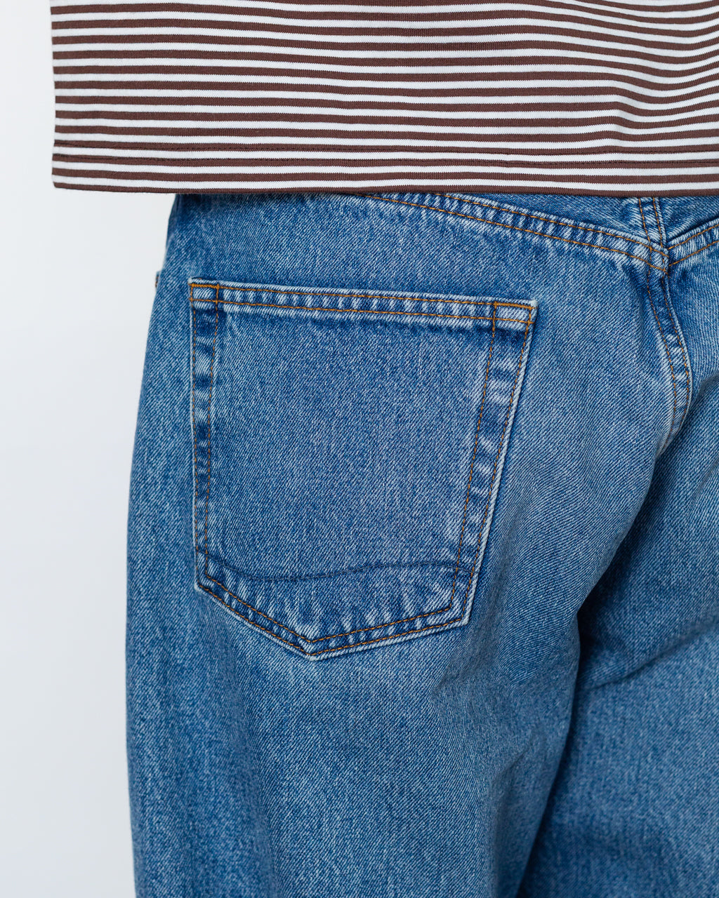 101 Dad Fit Denim Pants - Washed