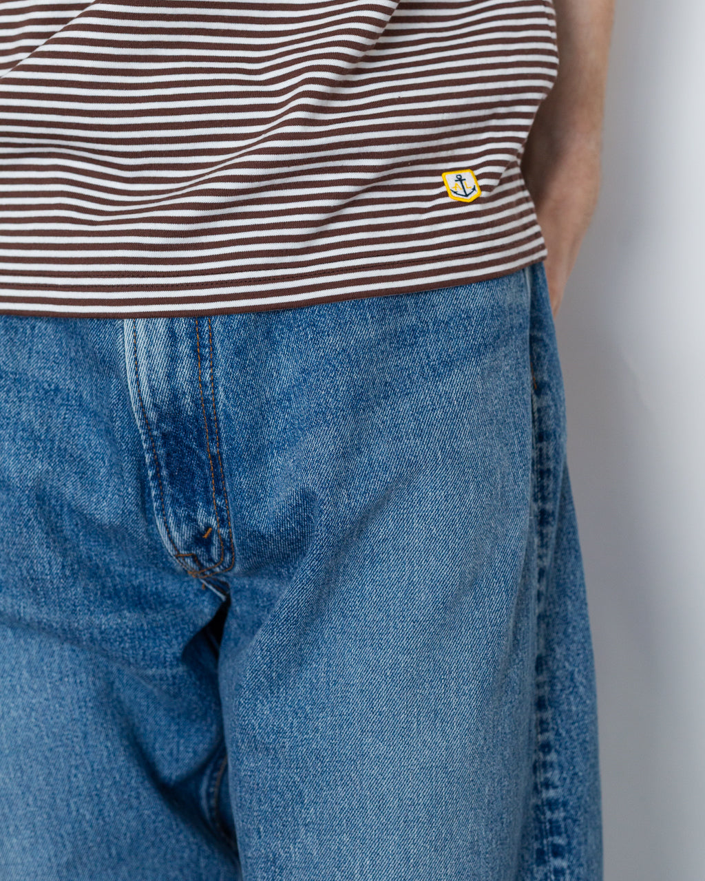 101 Dad Fit Denim Pants - Washed | OrSlow | Peggs & son.