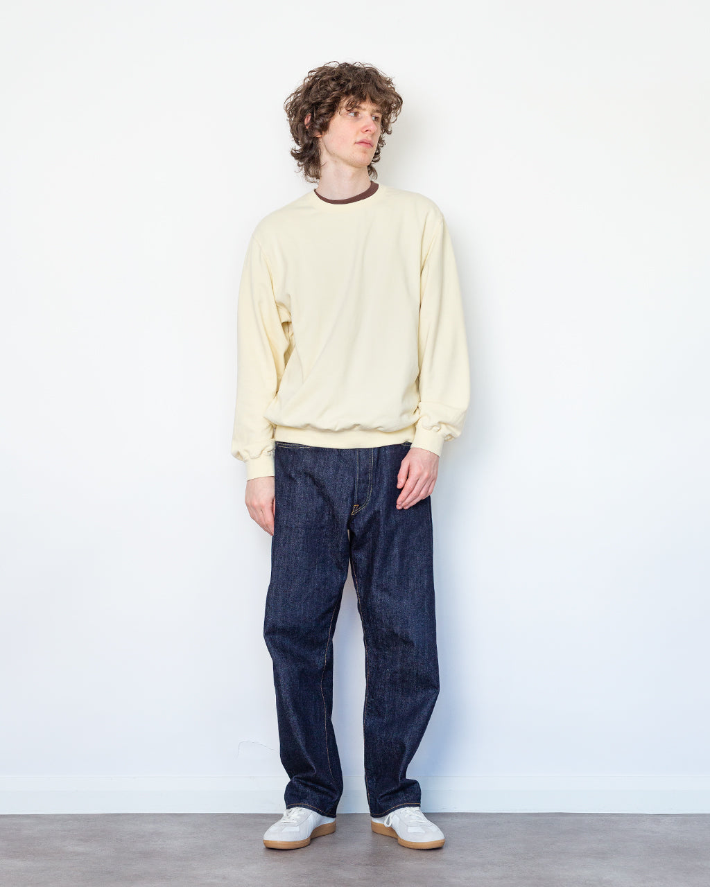 Lightweight Crewneck Sweatshirt - Pale Yellow