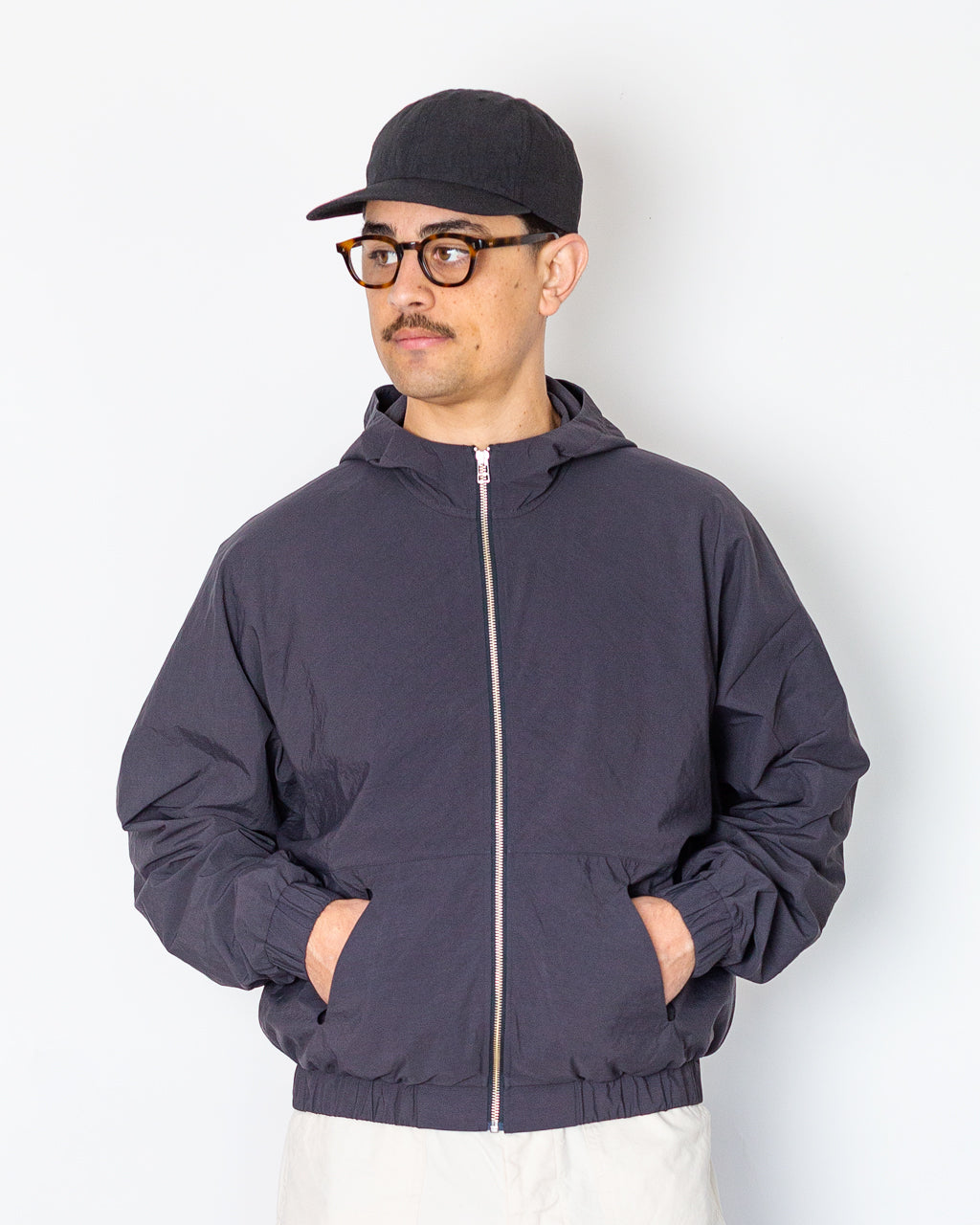 Taslan Nylon Jacket - Shale | District Vision | Peggs & son.