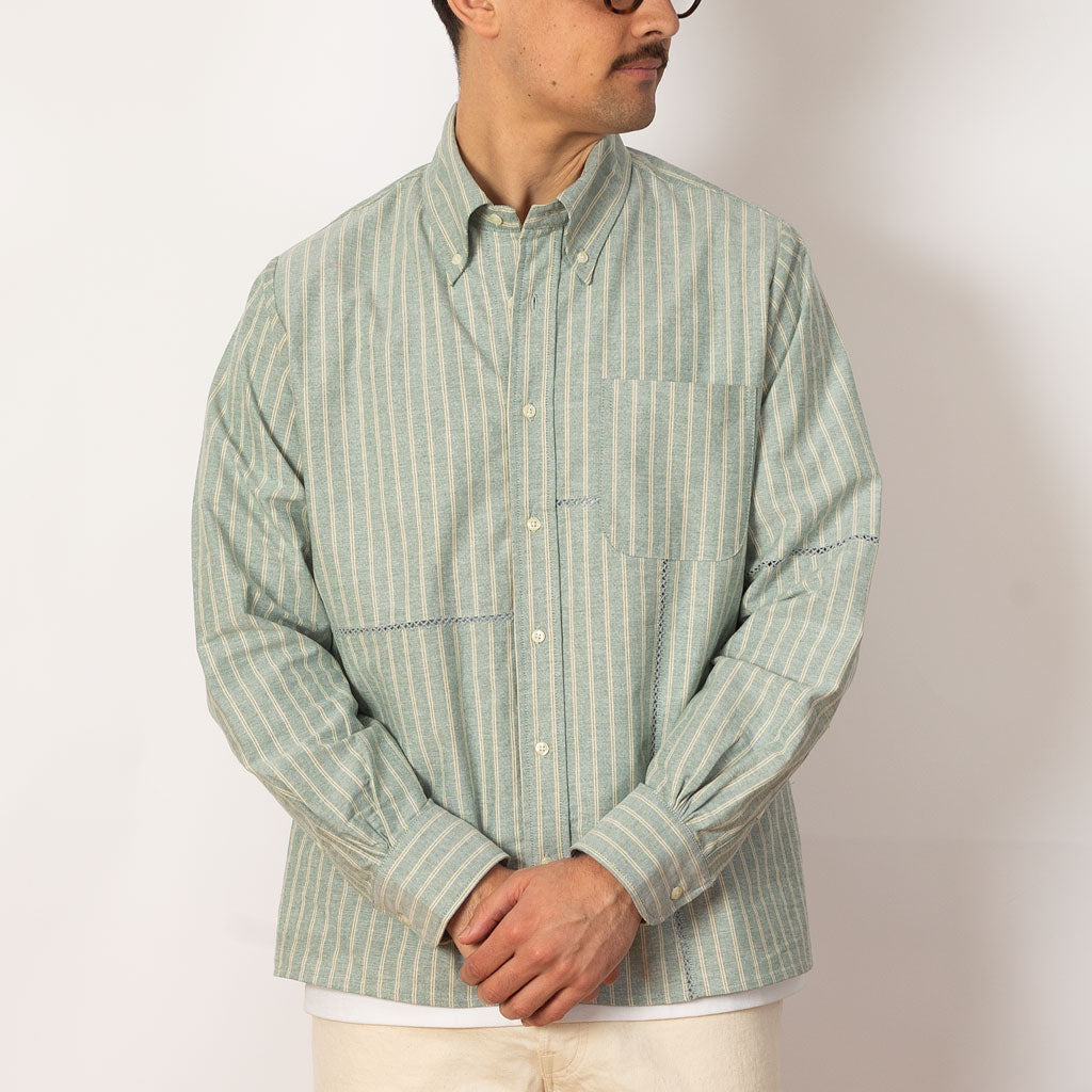 Brooks Brothers Patchwork Oxford Shirt - Green