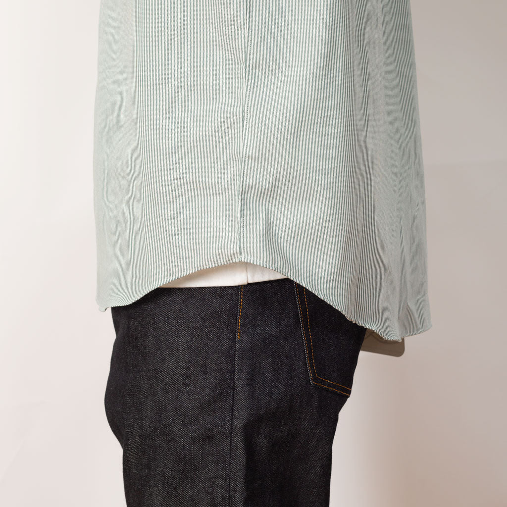 B.D. L/S Shirt - Green/White stripe