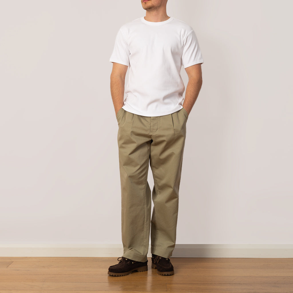 Heavyweight Rib Crew S/S - Off White
