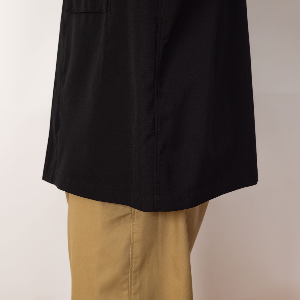 Herringbone Overshirt - Black