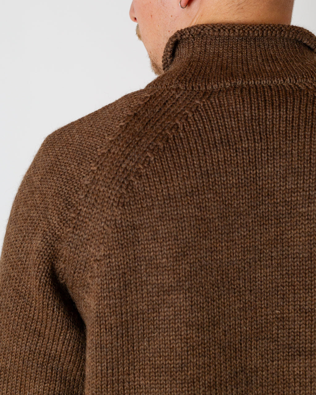Roll Neck Knit - Brown