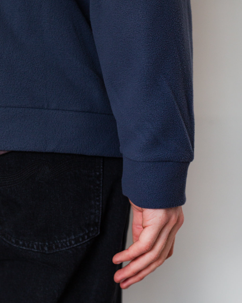 Micro D Crew Neck - Smolder Blue