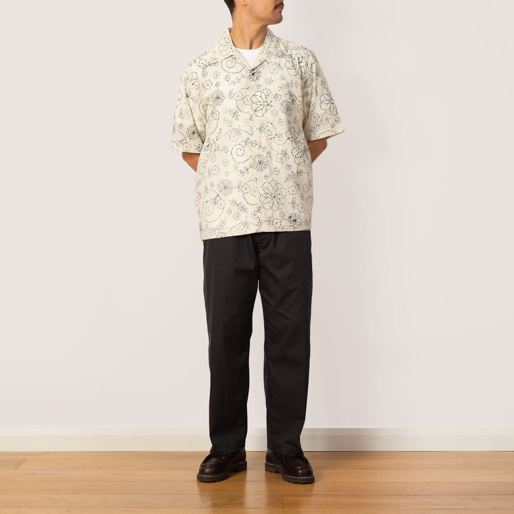 Camp Shirt - Ecru/Charcoal