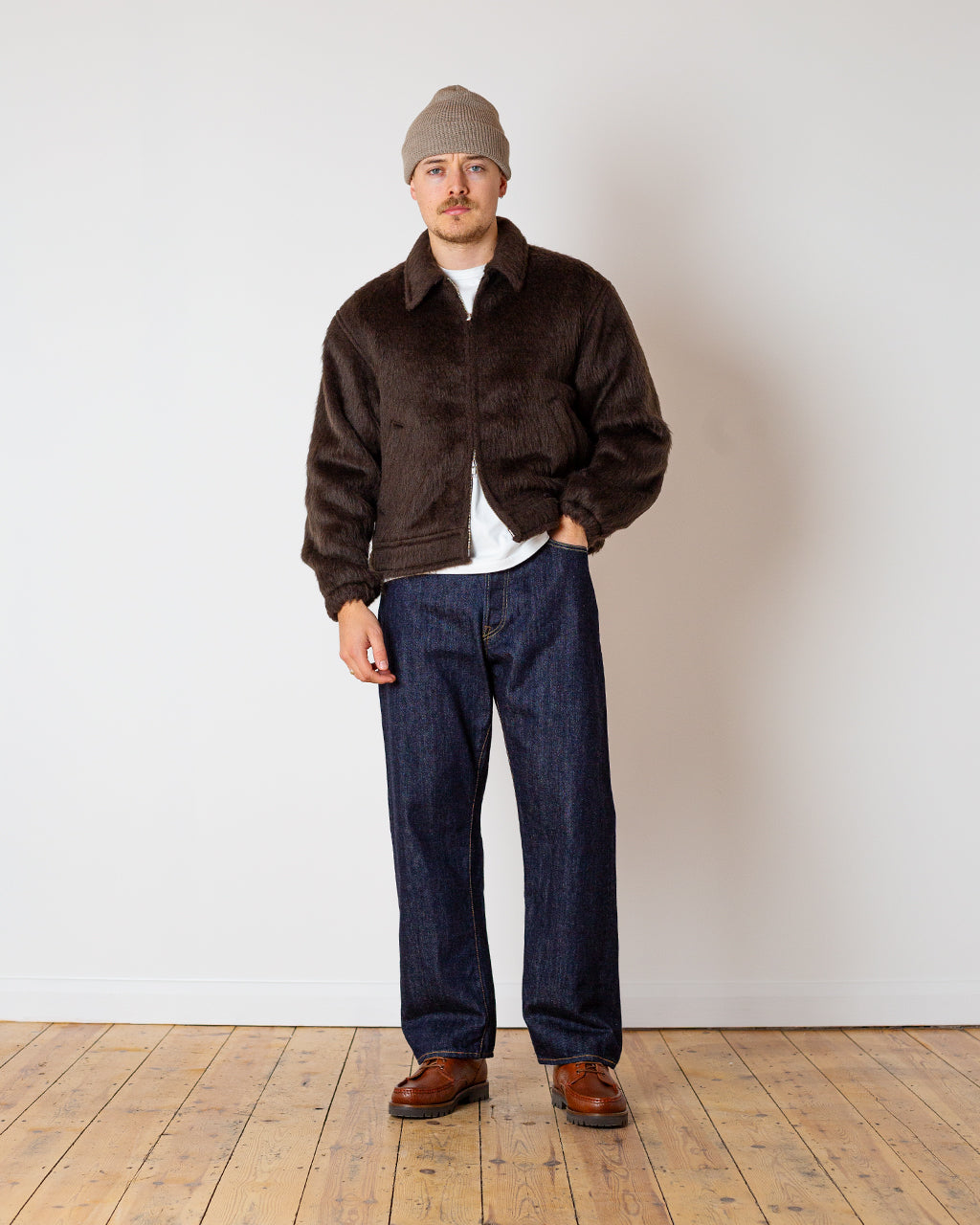 Shaggy Blouson - Brown