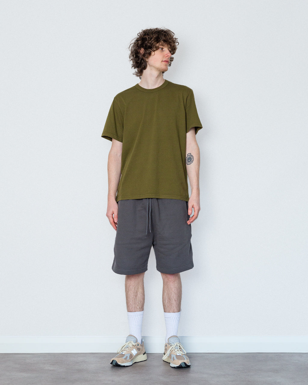Initial Tee - Olive