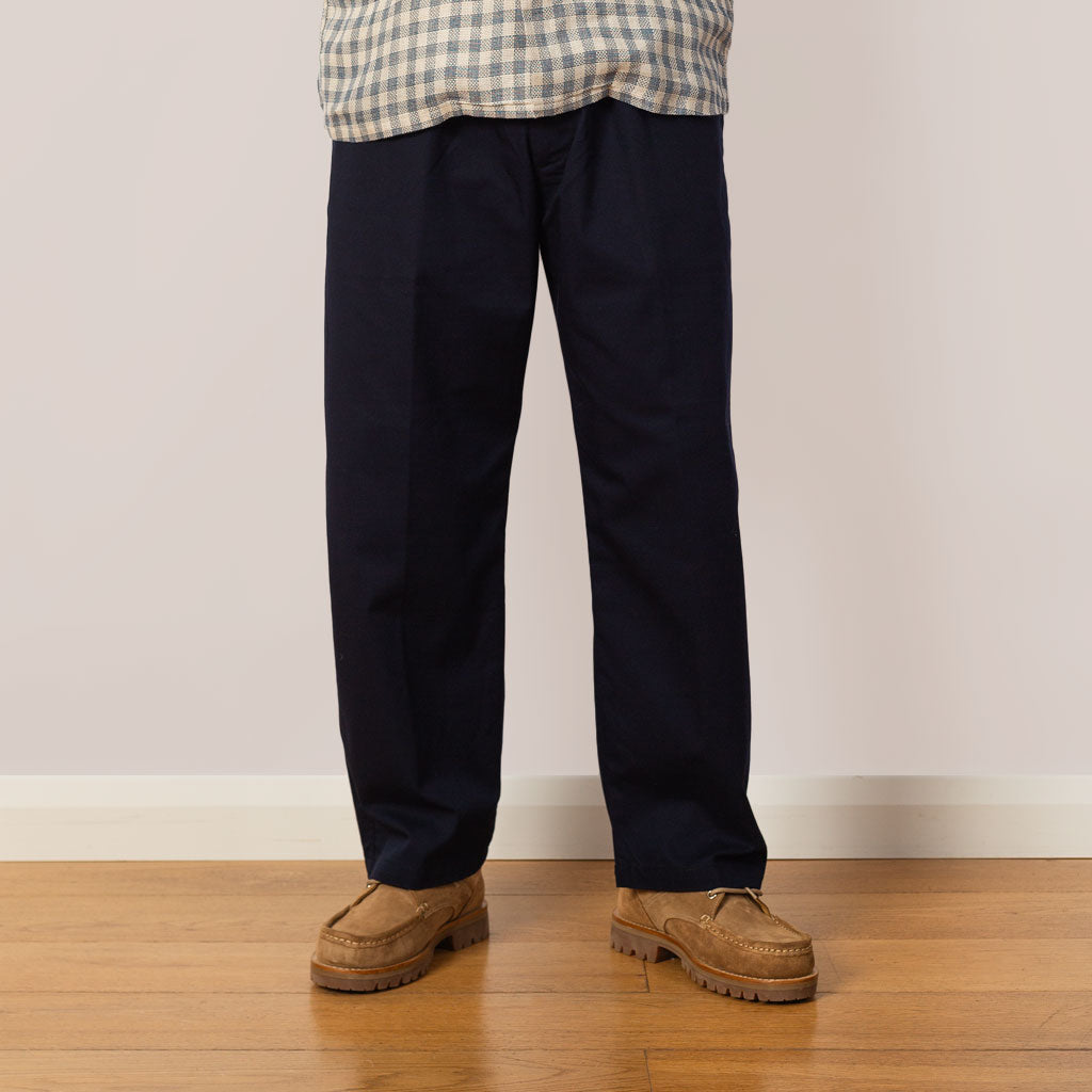 Easy Straight Pants - Navy